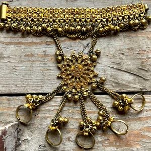 Vintage Gold tone Slave Bracelet